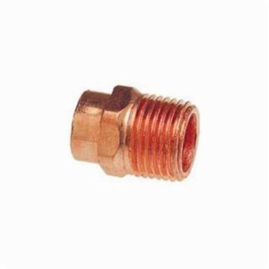 Male Adapter, 1-1/4 in, C x MNPT, Cleaned & Bagged Copper