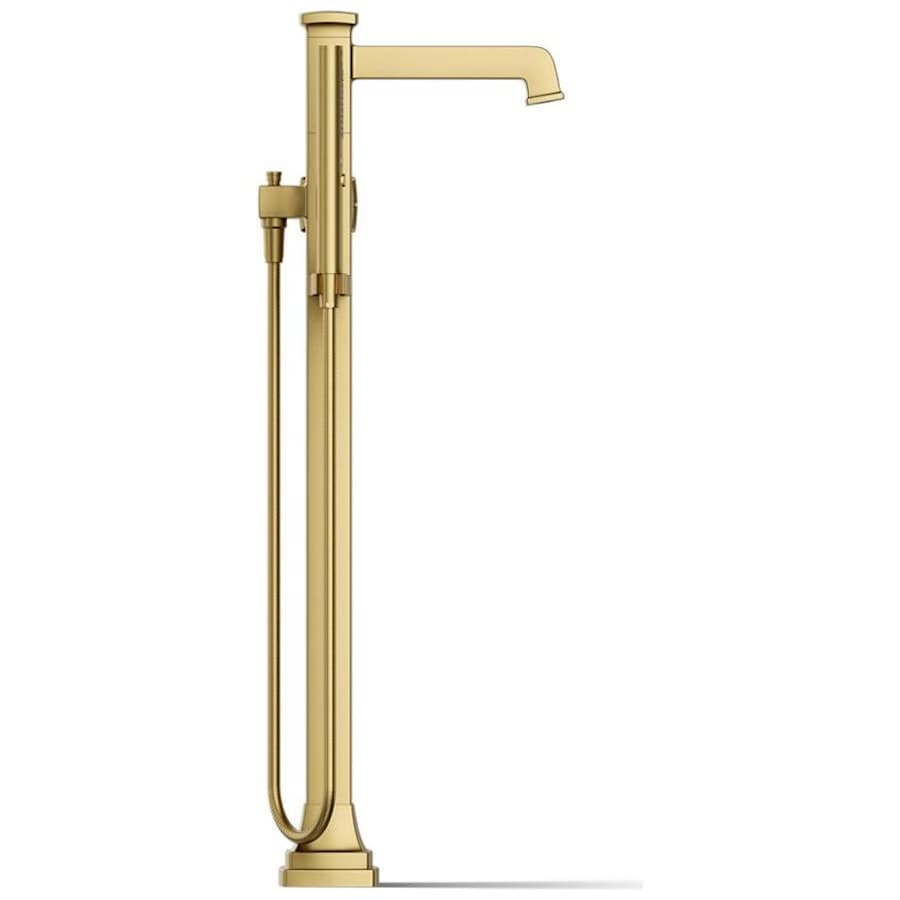 Riff Floor Mounted Tub Filler with Built-In Diverter - Includes Hand Shower