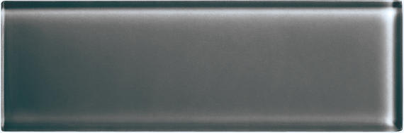Color Appeal Charcoal Gray Rectangle 2X8 Glossy