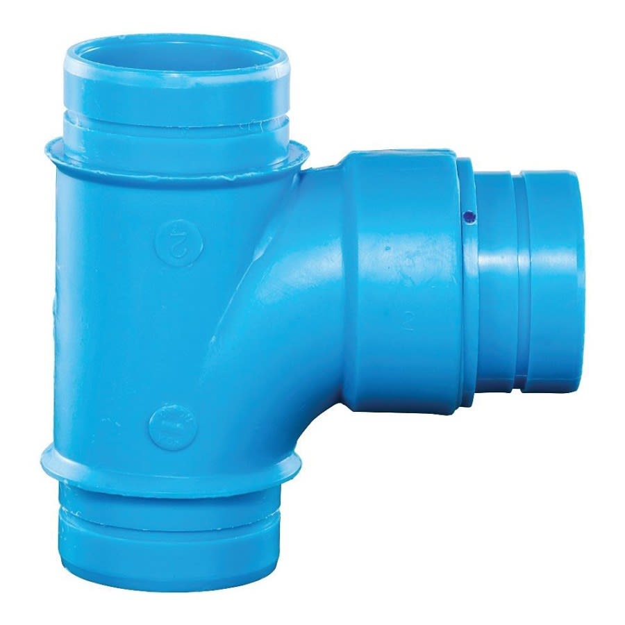 Blueline™ Acid Waste Sanitary Tee, 2 in, Polypropylene