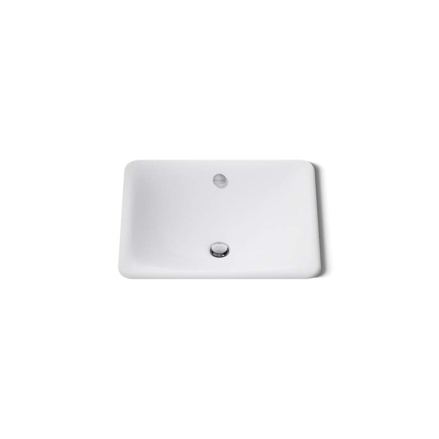 Iron Plains 18-9/16" Drop In Enameled Cast Iron Bathroom Sink with Overflow