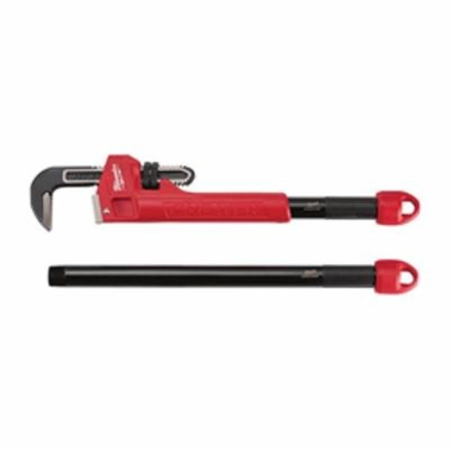 OVERBITE JAW Adaptable Pipe Wrench, 21.8 in OAL, Hook Jaw, Steel Handle