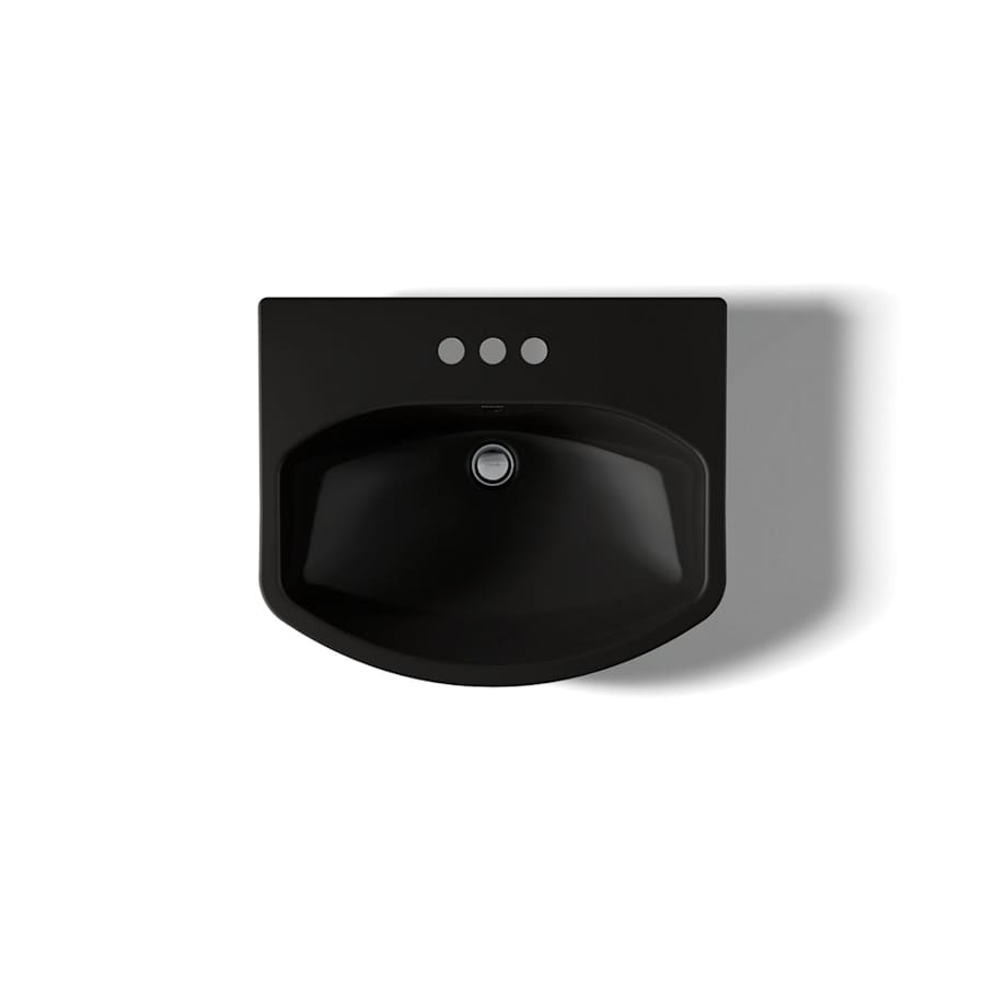 Cimarron 21" Pedestal Bathroom Sink with 3 Holes Drilled and Overflow
