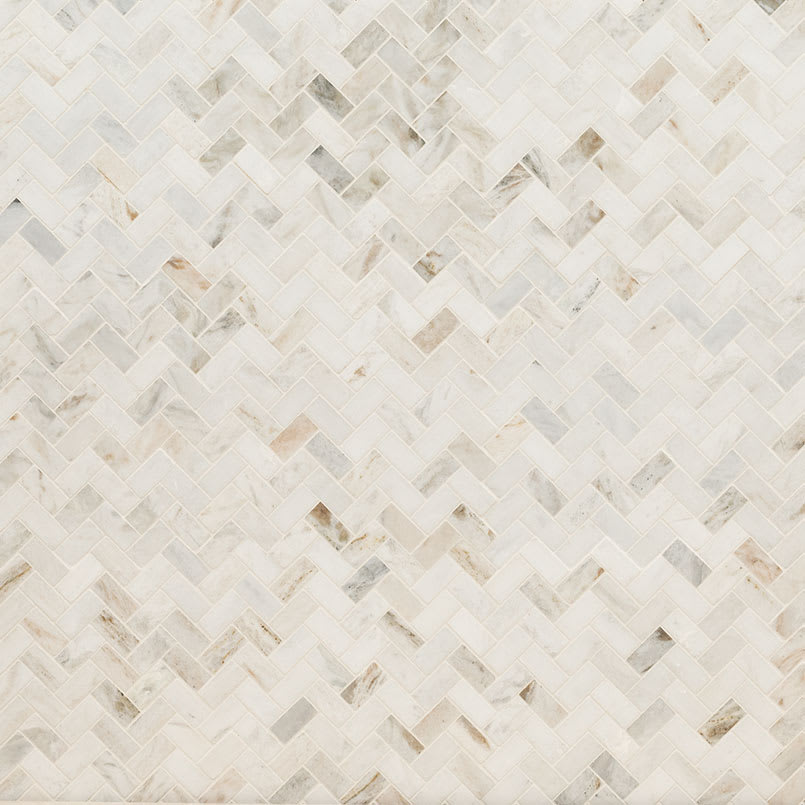 Arabescato Venato Herringbone Honed