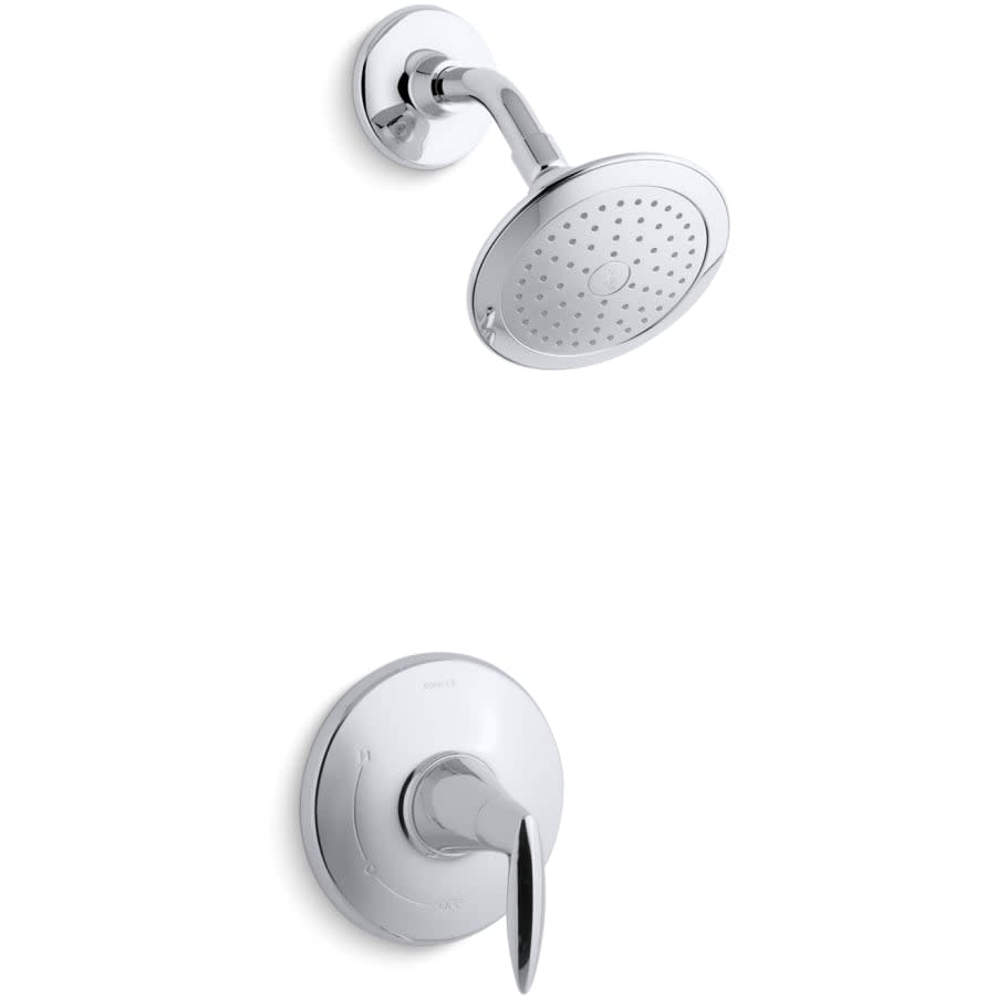 Alteo Single Function Shower Head with Pressure Balance Shower Valve Trim - Less Valve