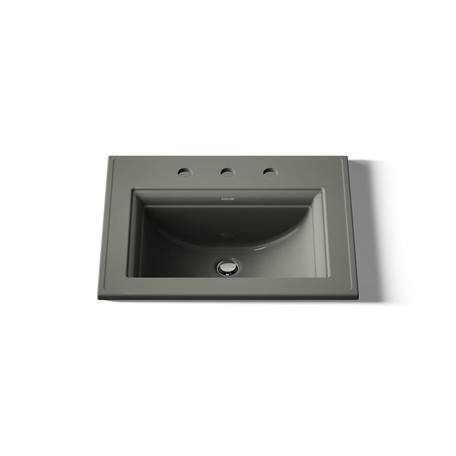 Memoirs Stately 17" Drop In Bathroom Sink with 3 Holes Drilled and Overflow