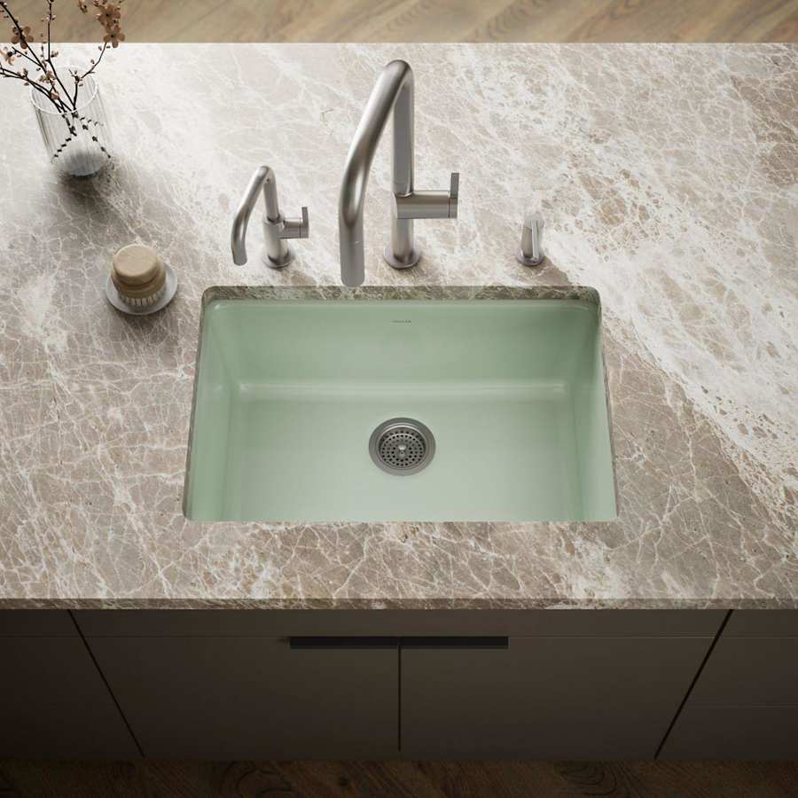 Iron/Tones 27" Undermount Single Basin Enameled Cast Iron Kitchen Sink