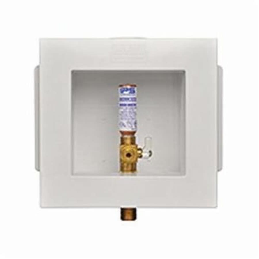 FR-12 Fire rated Ice Maker Outlet Box With Valve and Hammer Arrester, PVC