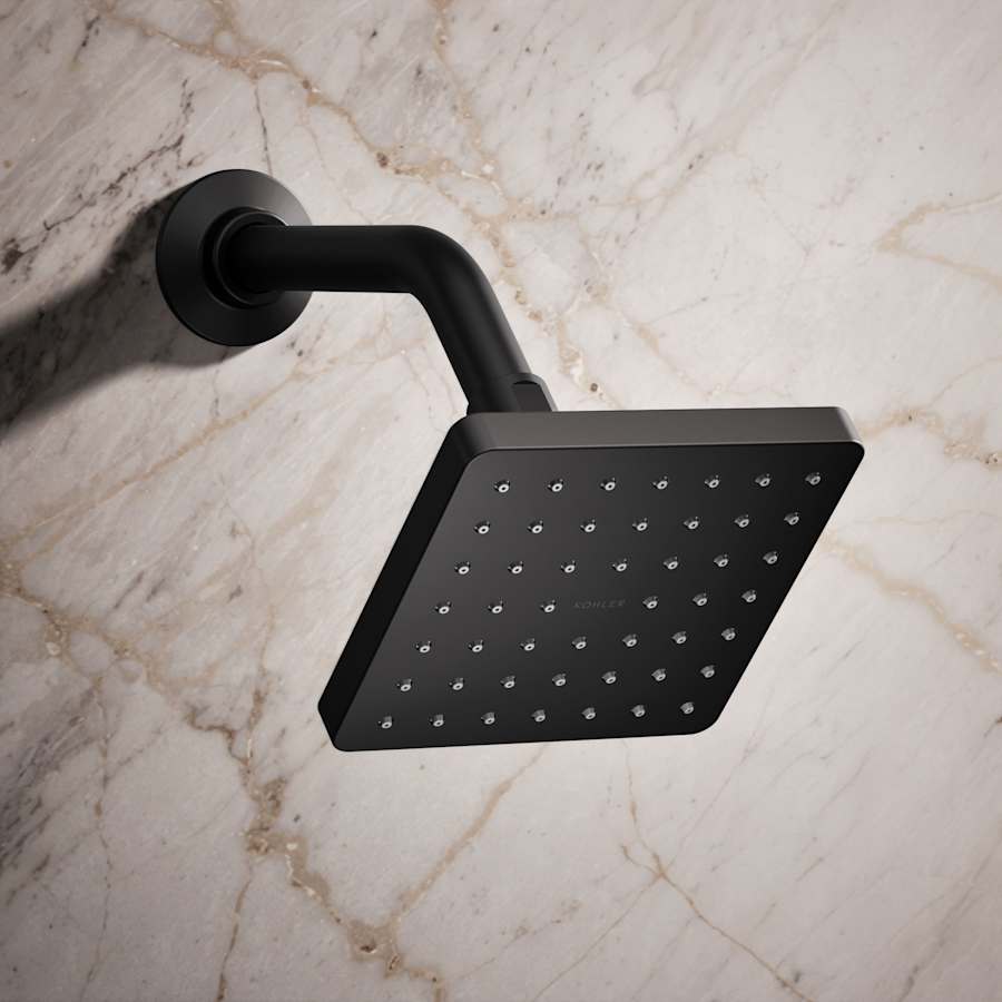 Parallel 2.5 GPM Single Function Shower Head With Katalyst Air-Induction Spray Technology