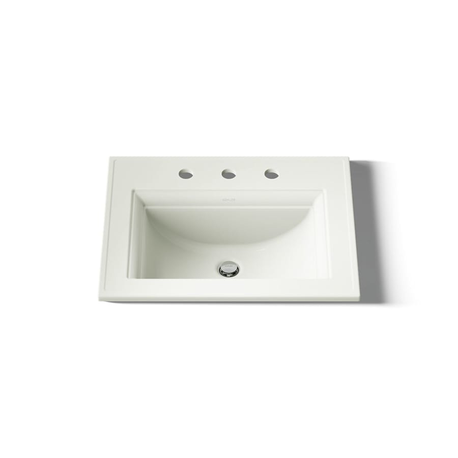 Memoirs Stately 17" Drop In Bathroom Sink with 3 Holes Drilled and Overflow