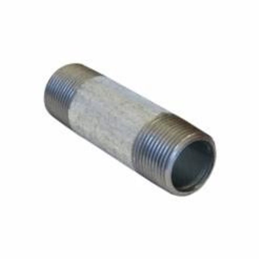 Nipple, 4 in, 3-1/2 in L, MNPT, Galvanized, SCH 40/STD