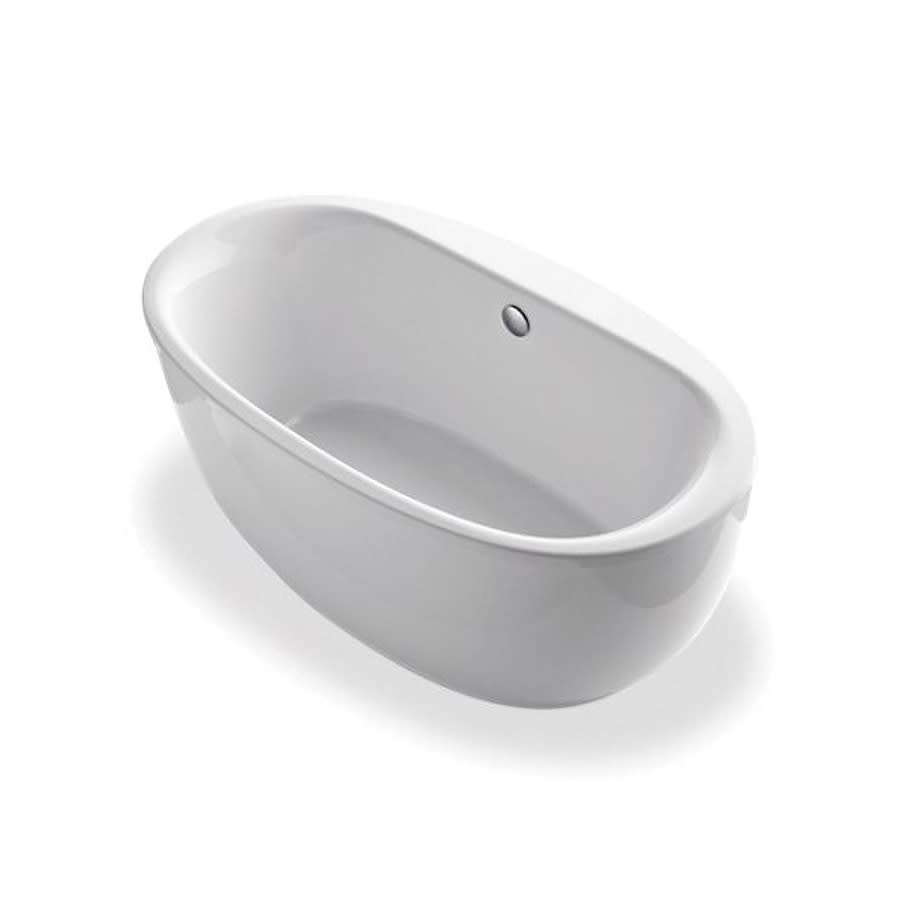 Sunstruck® Freestanding Tub, 66 x 36 x 24-1/2 in, Center Drain, White