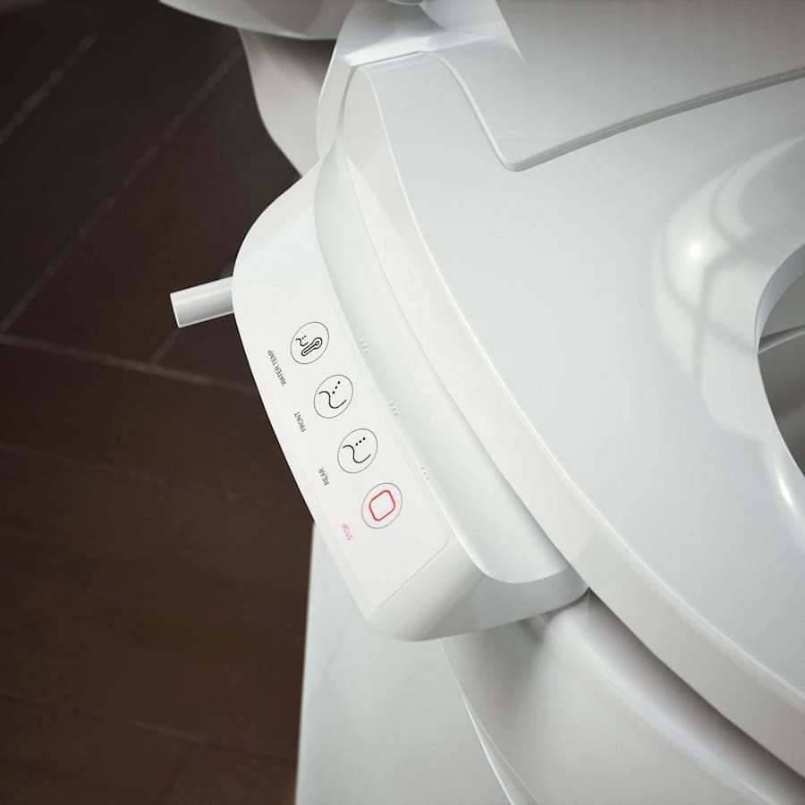 PureWash E525 Elongated Bidet Seat with Continuously Heated Water, Automatically UV Light Self-Cleaning Stainless Steel Wand, Front and Rear Wash Modes, Adjustable Water Temperature and Pressure, Quiet-Close, and Quick-Release Technologies