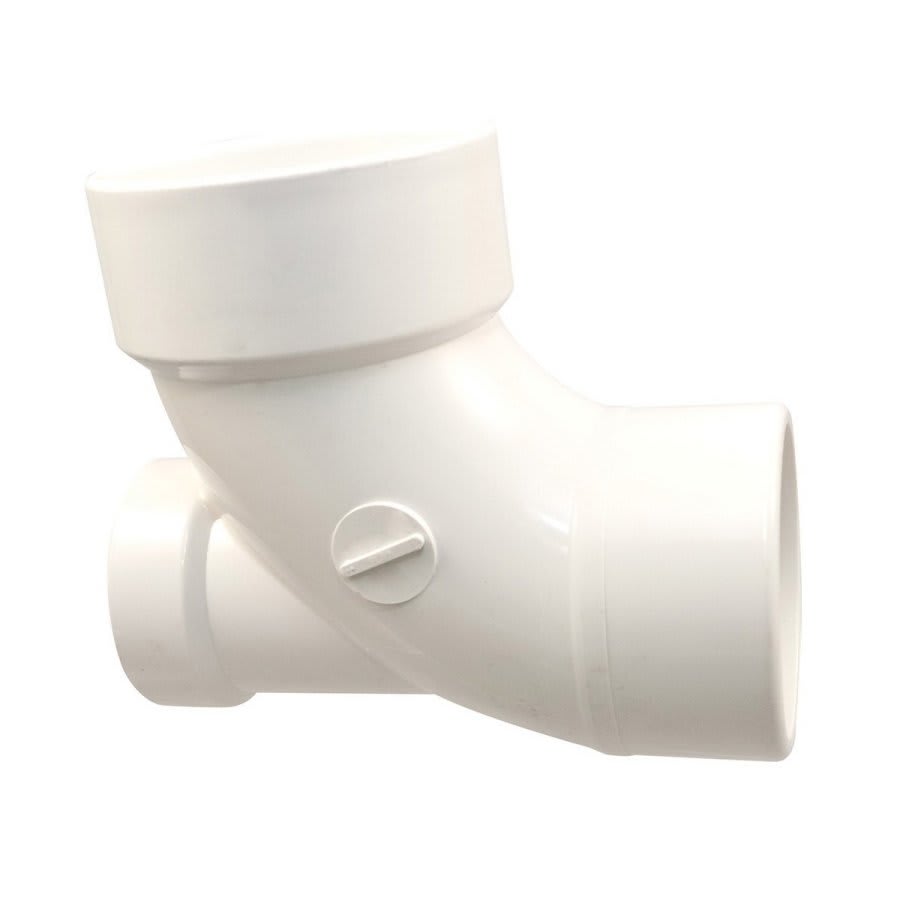 Street 90 deg Elbow With Low Heel Inlet, 3 x 2 in, Spigot x Hub, DWV, PVC
