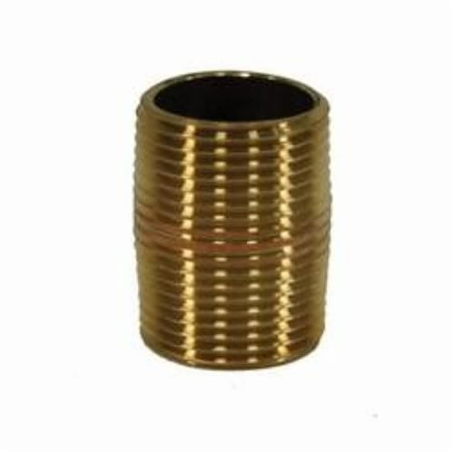 Nipple, 3/8 in, Close L, MNPT, Brass