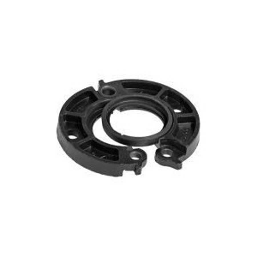 Flange Adapter, 6 in, Groove x Flange, Ductile Iron, Enamel Painted