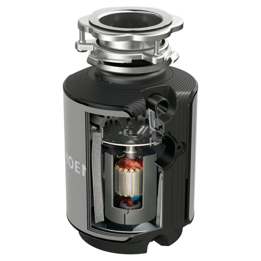 GX 1/2 HP Continuous Garbage Disposal with SoundSHIELD Technology, Vortex Motor and Power cord included.