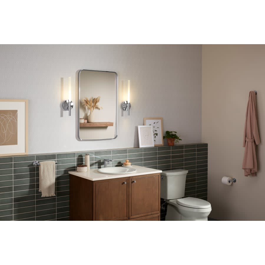 Essential 22-1/16" W x 34-1/16" H Rectangular Framed Bathroom Mirror