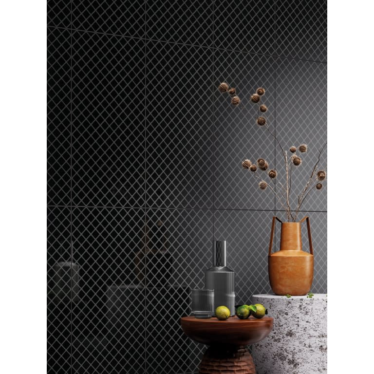 VECTORA BLACK GL 12X24