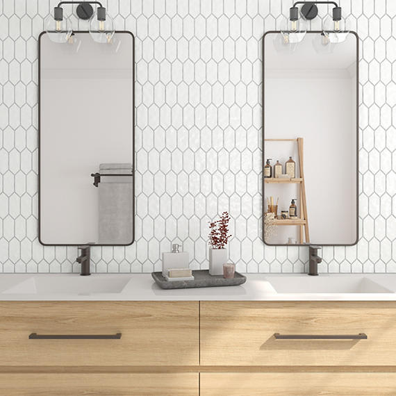 Artezen Elegant White Hexagon 1.5X1.5 Glossy