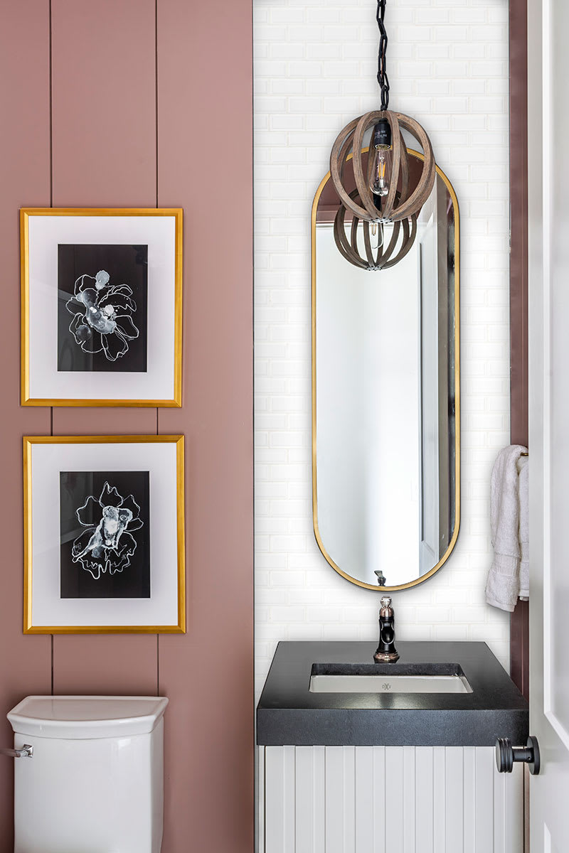 White Beveled Glossy