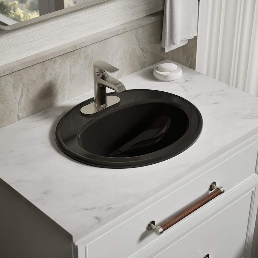 Pennington 20-1/4" Drop In Bathroom Sink with 3 Holes Drilled and Overflow
