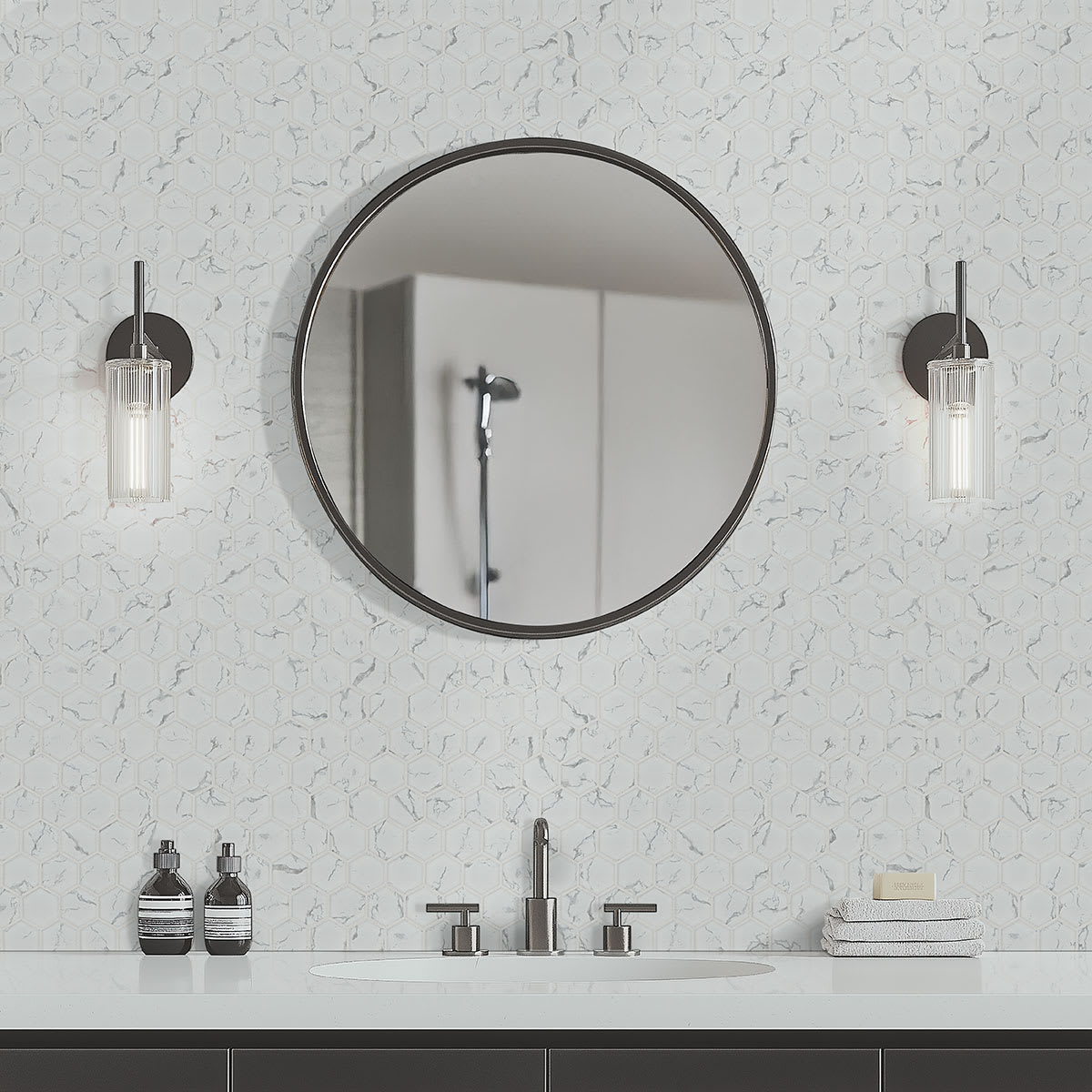 Carrara Matte 2" Hexagon