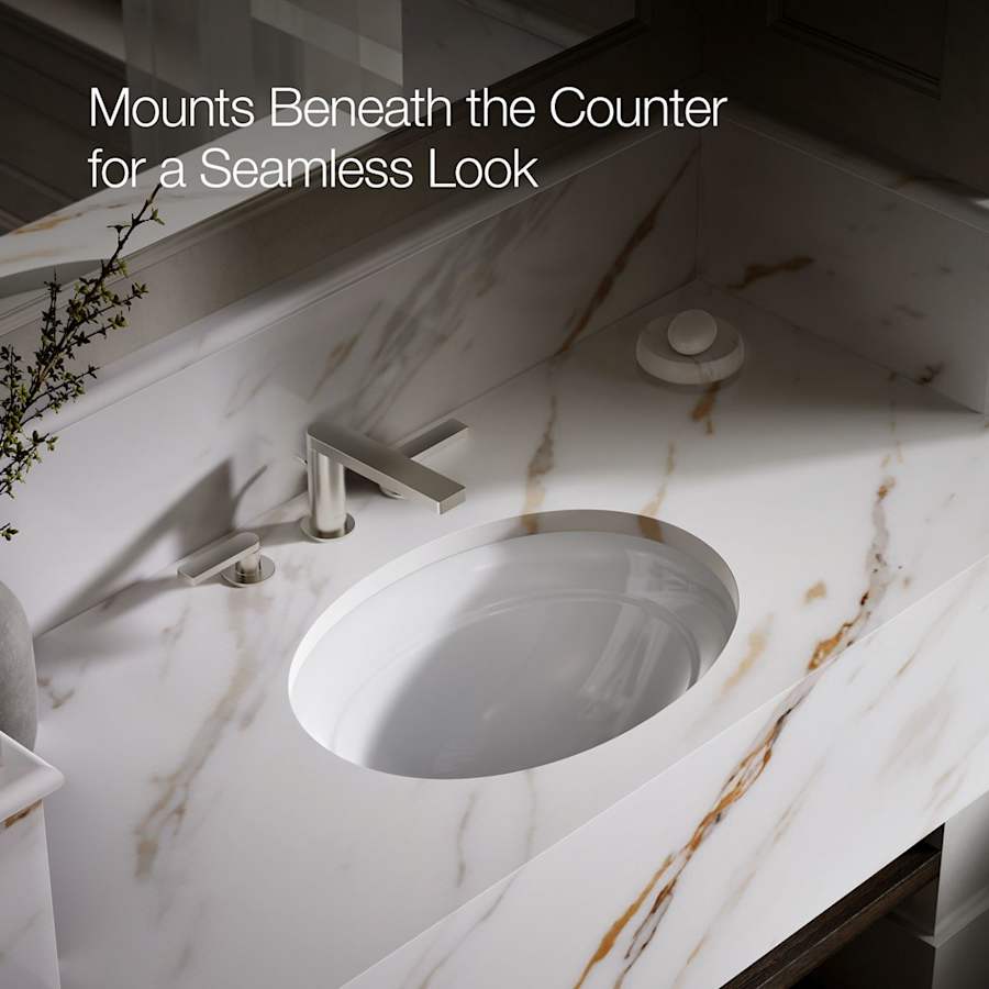 Serif 20-5/8" Undermount Cast Iron Bathroom Sink
