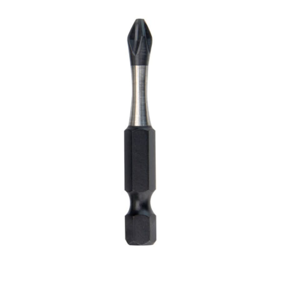 SHOCKWAVE™ Impact Power Bit, #3 Phillips® Point, 2 in OAL, 1/4 in, Alloy Steel