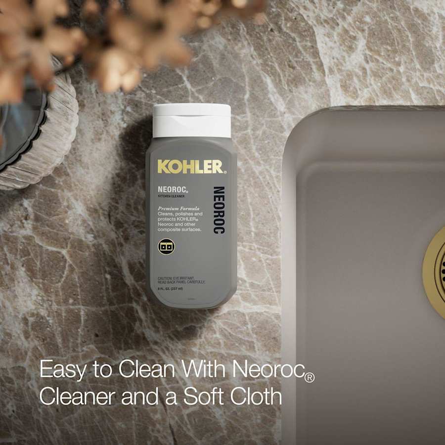 Cairn 33-1/2" Undermount Double Equal Bowl Neoroc Granite Composite Kitchen Sink with Right Sink Rack Included