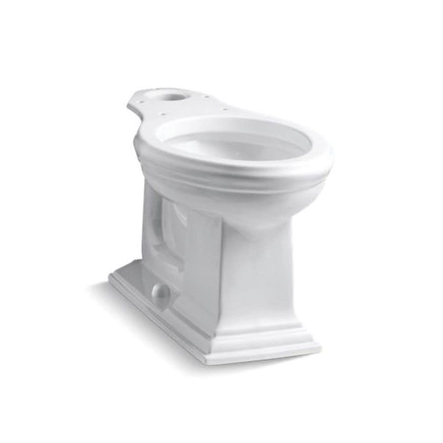 Memoirs® Toilet Bowl, Floor Mount, 12 in Rough, Elongated, White