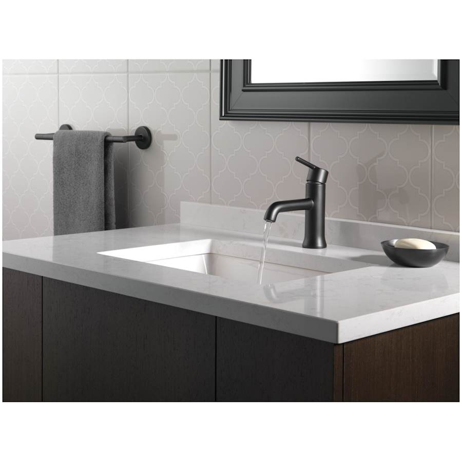 Trinsic 1.2 GPM Single Hole Bathroom Faucet with Metal Push Pop-Up Drain Assembly - Limited Lifetime Warranty
