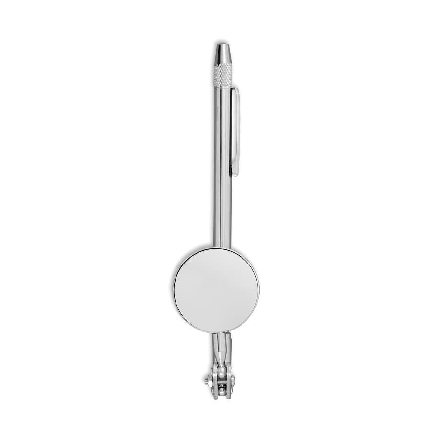 3-In-1 Magnetic Inspection Mirror, 1-1/2 in Dia Mirror, 24 in L