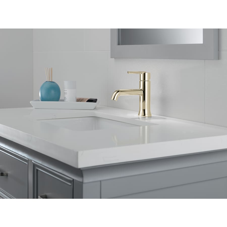 Trinsic 1.2 GPM Single Hole Bathroom Faucet with Metal Push Pop-Up Drain Assembly - Limited Lifetime Warranty