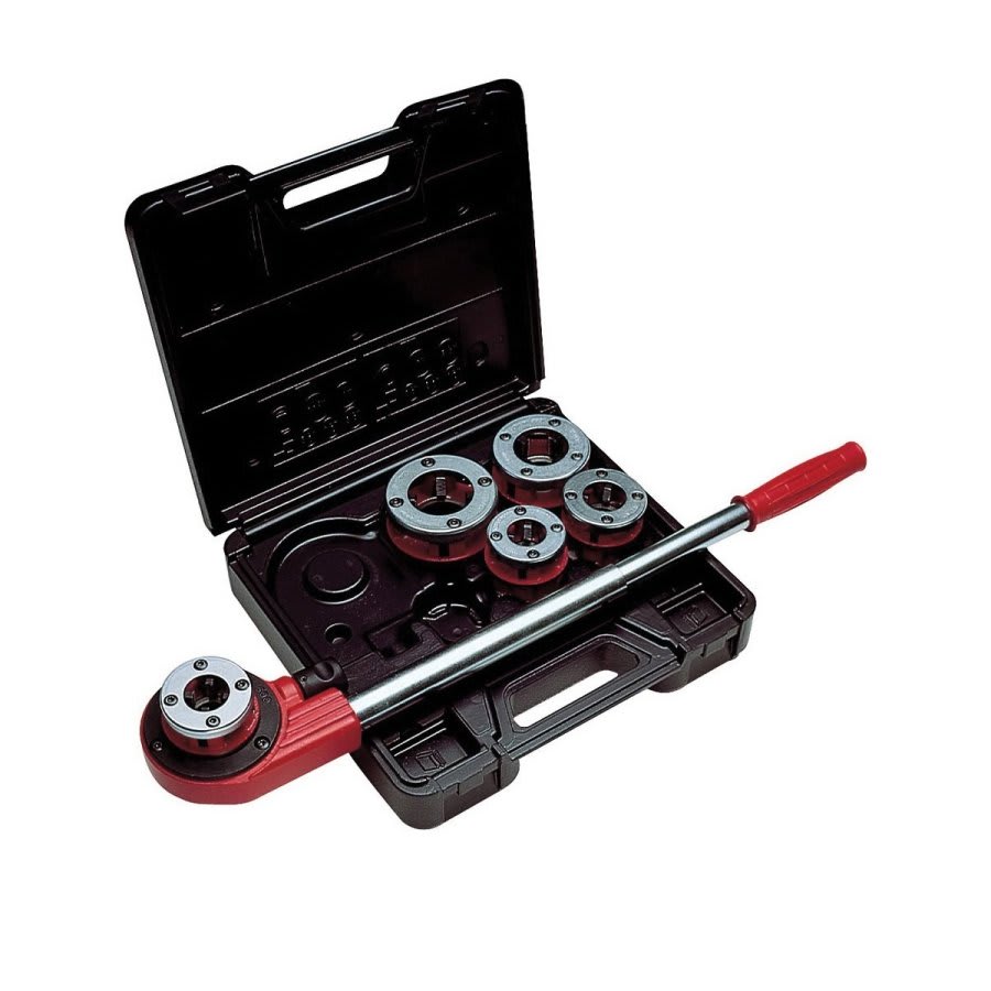 Enclosed Ratchet Threader Set, 1/2 to 1-1/4 in