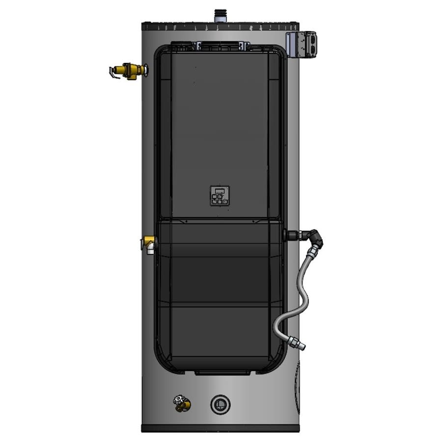 Hybrid Tank/Tankless Water Heater, 80 gal, 199 Kbtu/hr, Natural/Propane