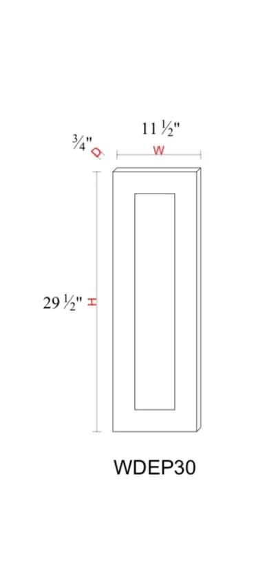 Wall Decorative End Panel - 11 1/2"W * 29- 1/2"H * 3/4"D