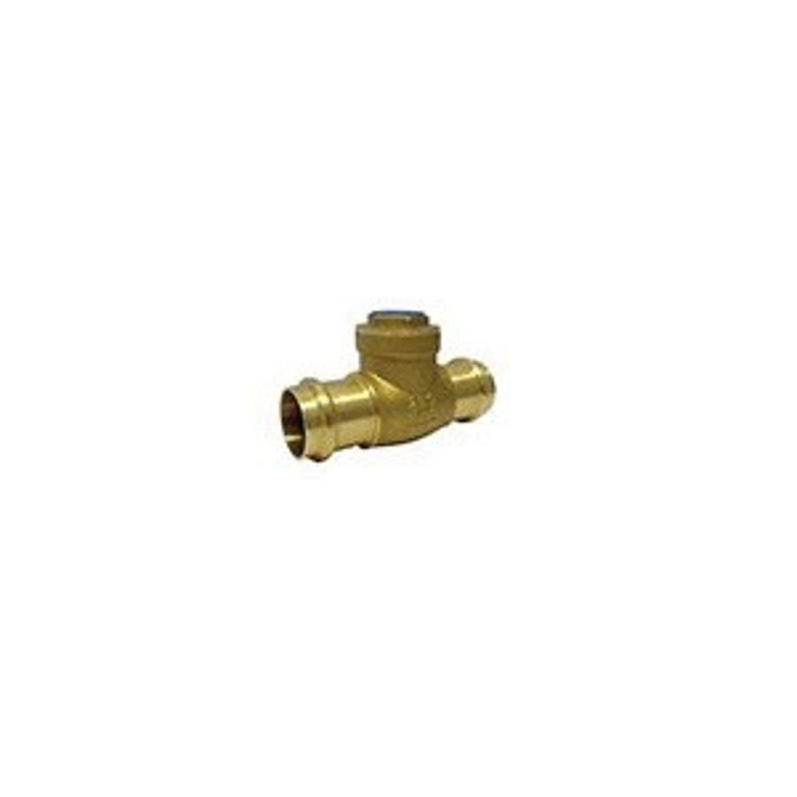 Swing Check Valve, 1-1/2 in, Press, Brass