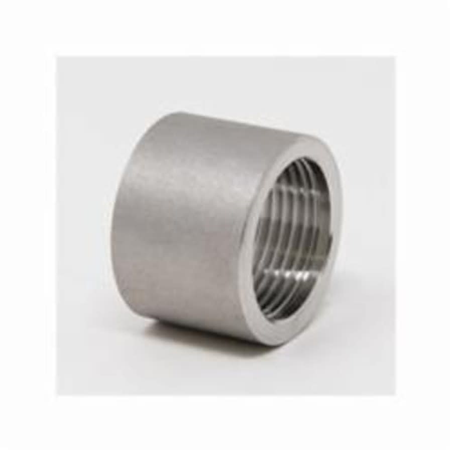 Half Coupling, 1 in, FNPT, 304/304L Stainless Steel, 150 lb