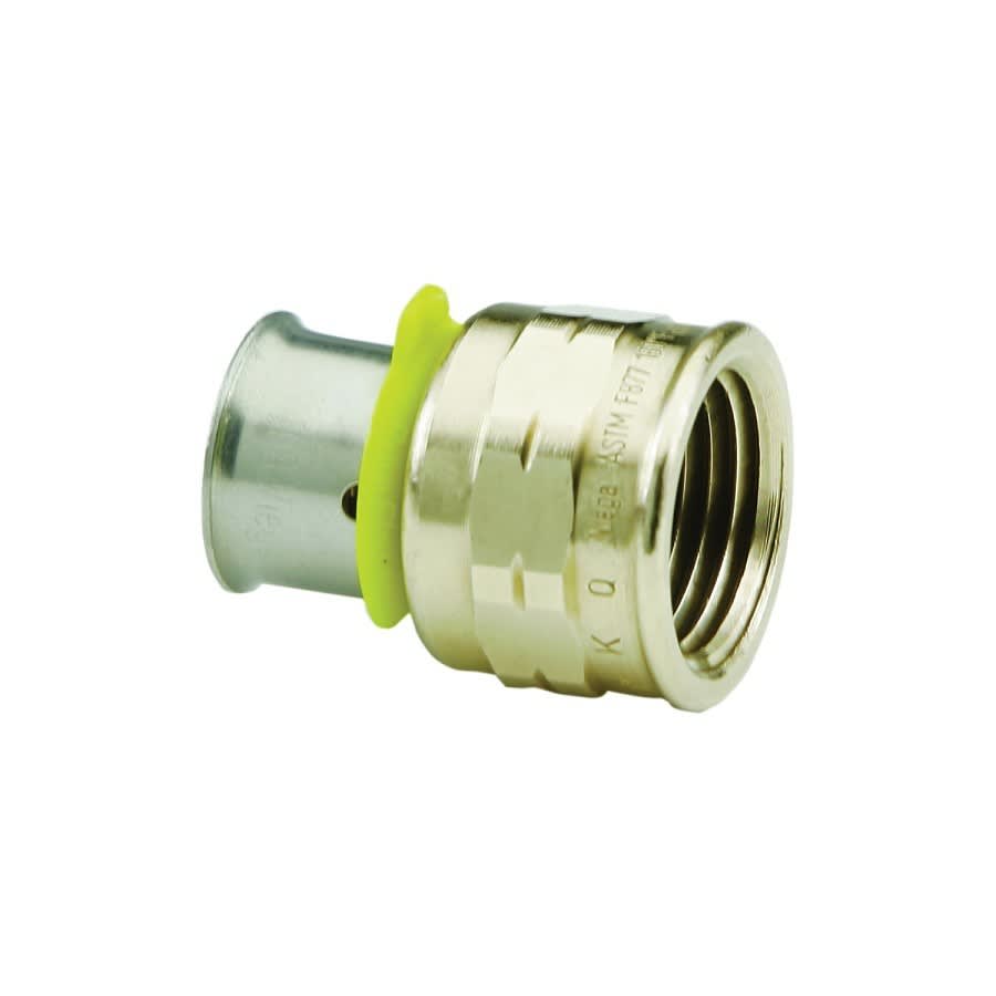 PureFlow® Female Adapter, 1 x 3/4 in, Press PEX x FNPT, Bronze