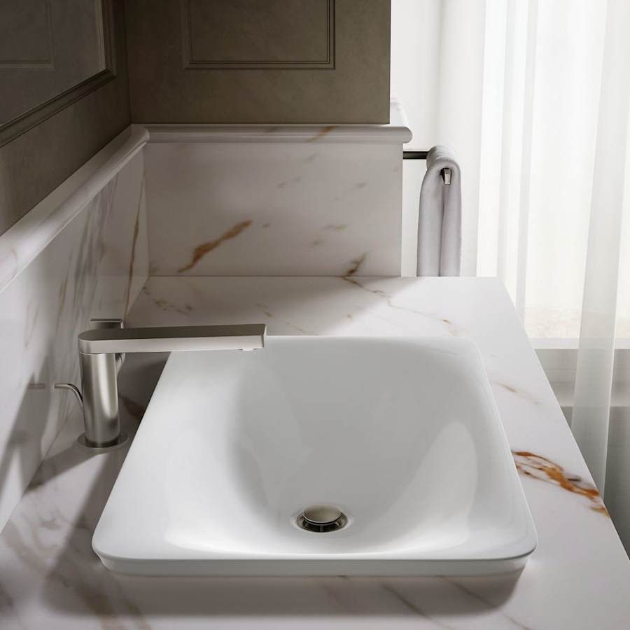 Carillon 21-1/8" Drop In Vitreous China Bathroom Sink