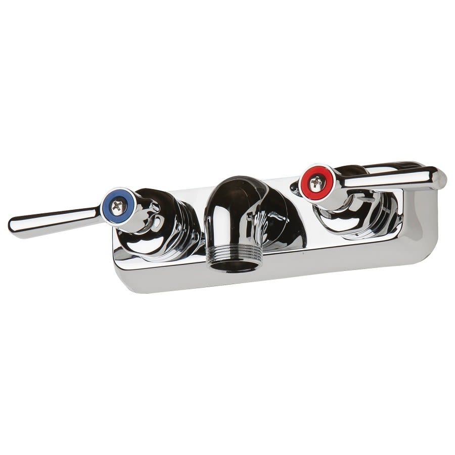 Utility Sink Faucet, Wall Mount, ADA, Lever Handle, Polished Chrome