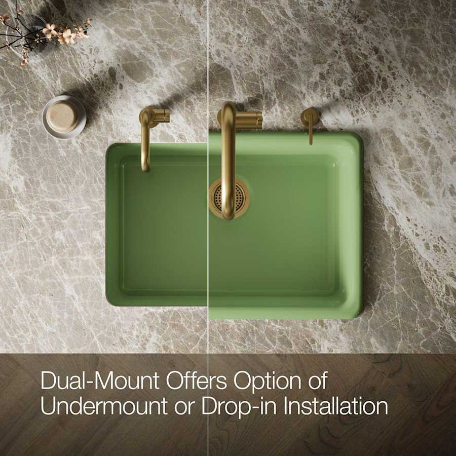 Iron/Tones 27" Undermount Single Basin Enameled Cast Iron Kitchen Sink