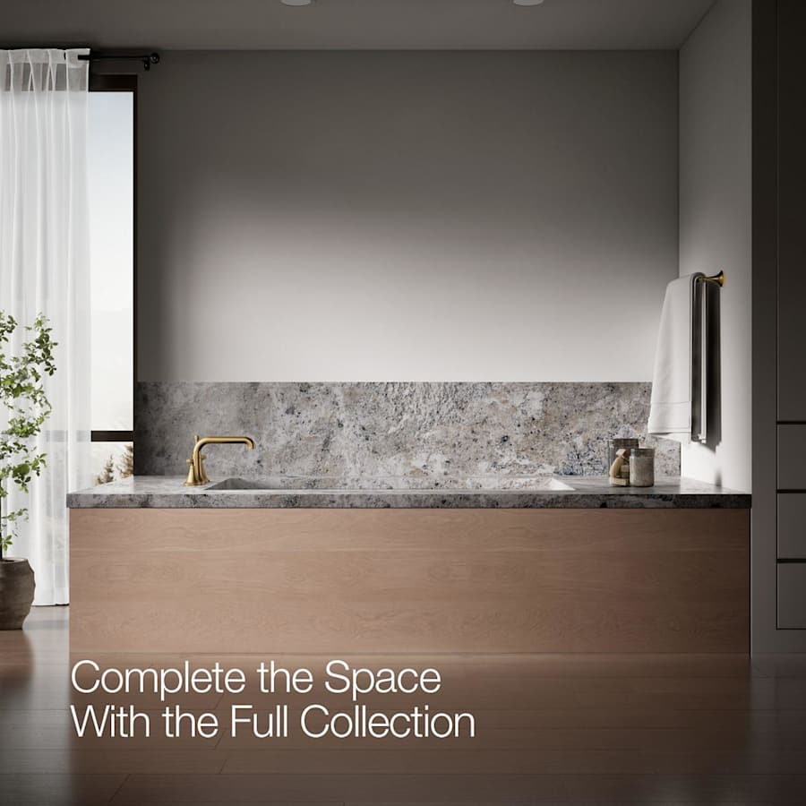 Tone Deck Mounted Roman Tub Filler with Built-In Diverter