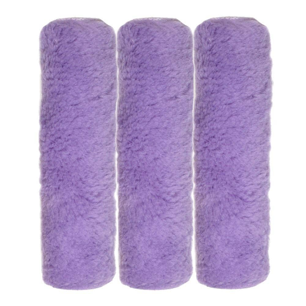 9 in.x 1/2 in.High-Capacity Polyester Knit Paint Roller Cover (3-Pack)