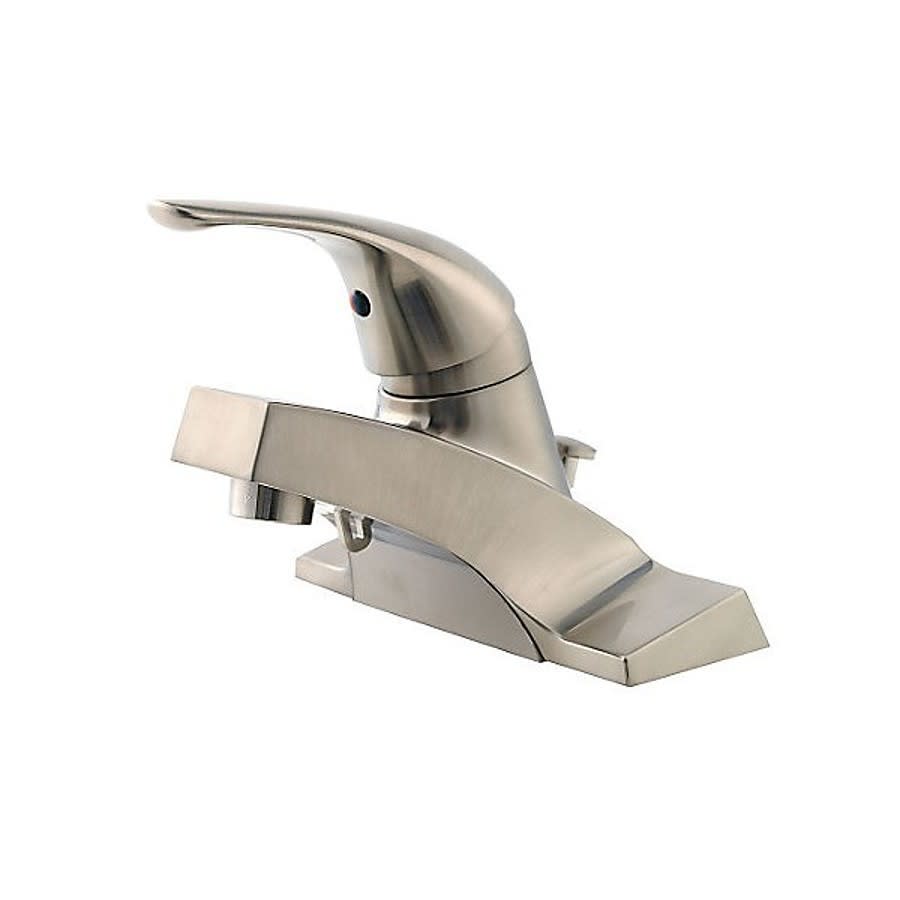 Pfirst Series™ Centerset Lavatory Faucet, ADA, 1 Handle, 3-Hole, 1.2 gpm, Brushed Nickel