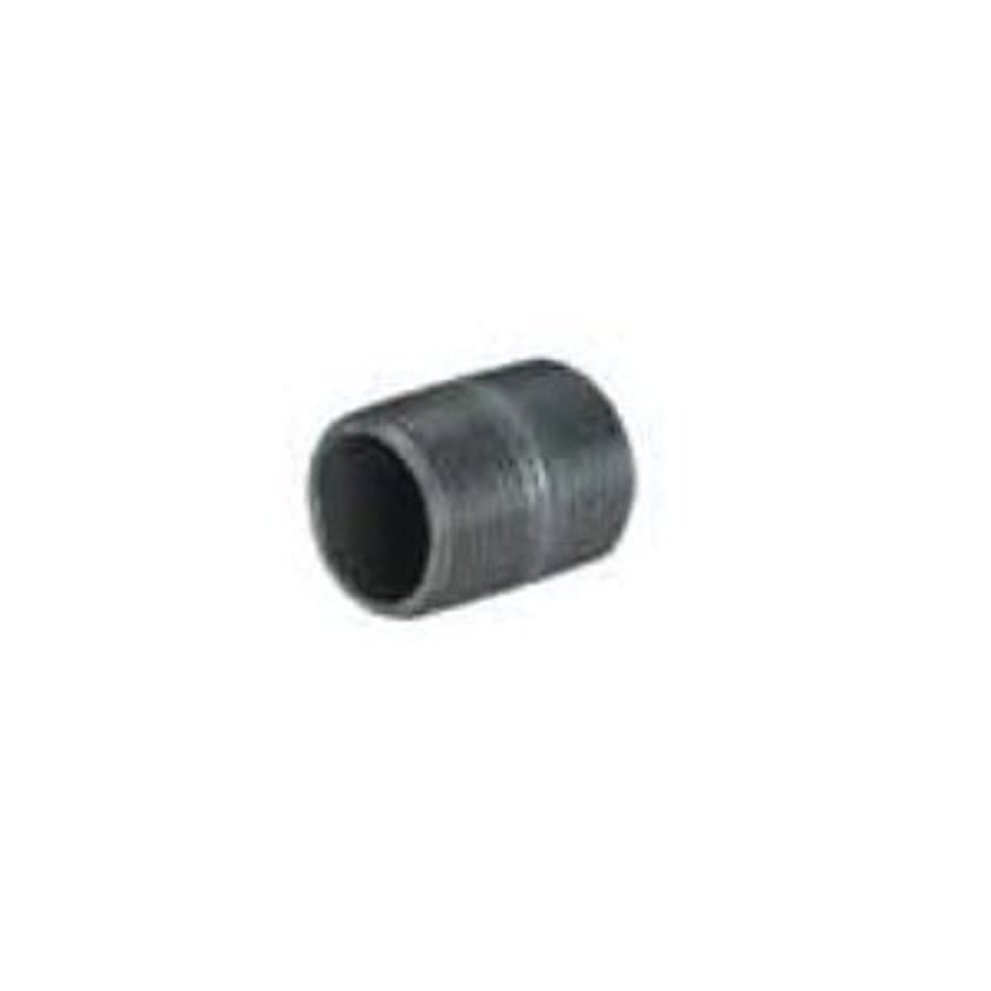 Extra Heavy Nipple, 1-1/4 in, Close L, MNPT, Steel, Black, SCH 80/XH, Seamless