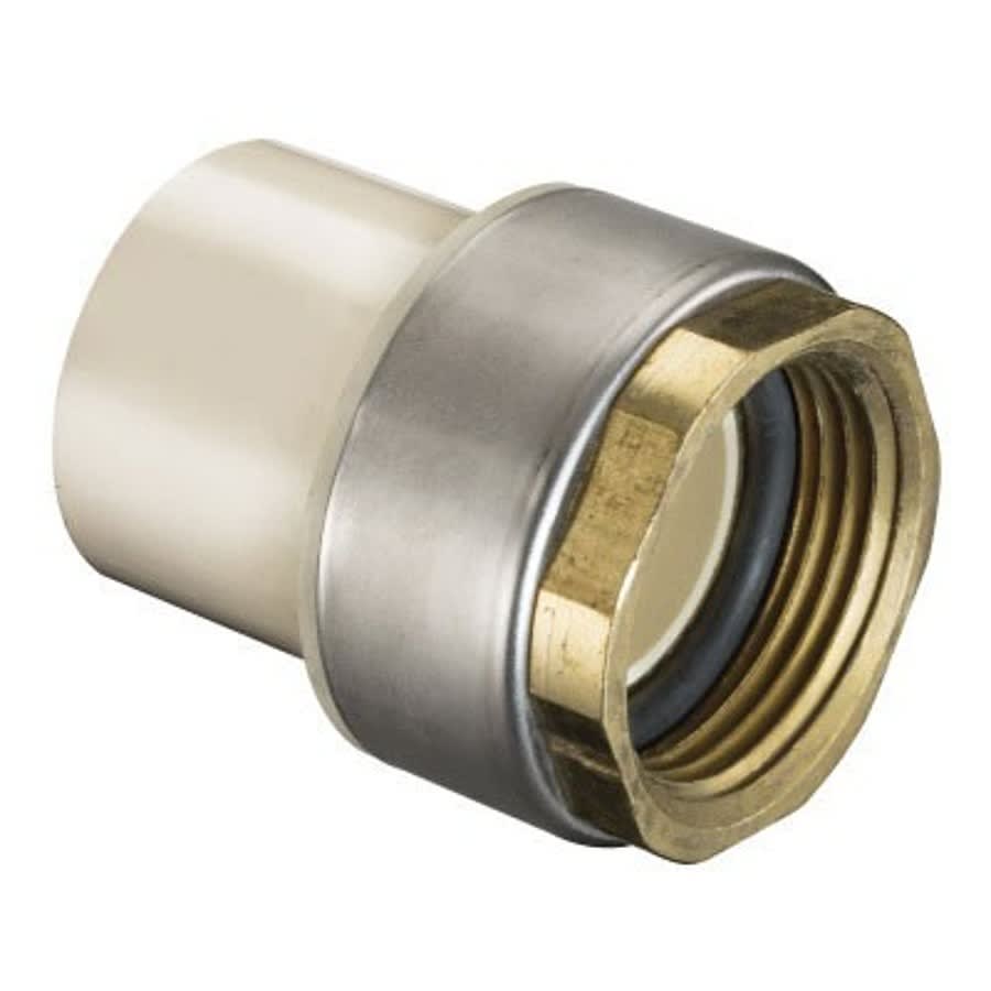 Female Adapter, 1-1/4 in, Socket x FNPT Gasket, SCH 40/STD, CPVC