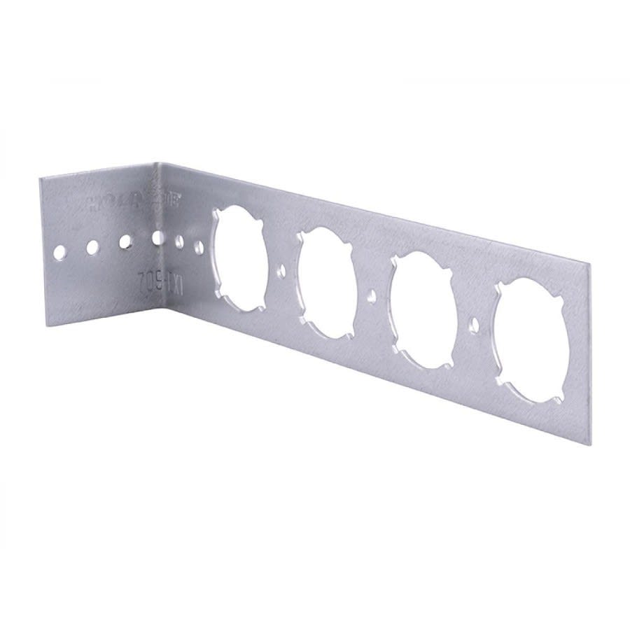 PEXRITE® Flat Bracket With 1-3/8 in, Keyed Hole, 25 lb, Cold Rolled Steel, Galvanized