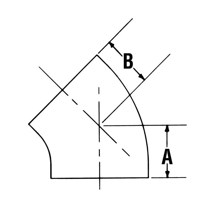 Oval Vent Elbow, 4 in Dia